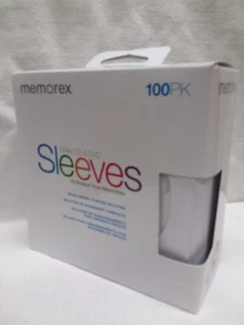 600 PCS MEMOREX BRAND WHITE CD/DVD SLEEVES W WINDOW&FLAP FREE SHIPPING - Picture 1 of 2