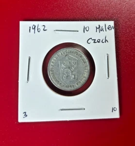 1962 Czechoslovakia 10 Haleru Coin - Nice World Coin !!! - Picture 1 of 2