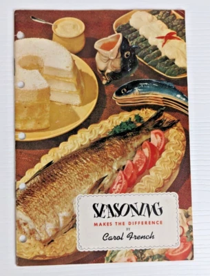 Vtg 1951 Recipe Booklet Seasoning Makes the Difference Carol French Mustard St - Image 1 of 3