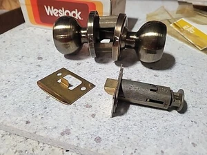 Weslock Galea Hall/ Closet Set VP800 Antique Brass Design-- NOS - Picture 1 of 8