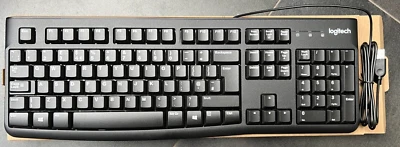 Logitech K120 (920-002524)  Business Keyboard - Black Wired Windows UK QWERTY PC - Image 1 of 4