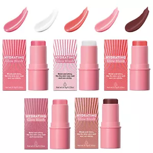 Cream Blush Balm for Cheeks Lips Makeup Stick Cheek Blush Hydrating Lipstick - Picture 1 of 17