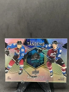 2023-24 UD Black Diamond Joe Sakic Peter Forsberg Exquisite Tandems #/299 - Foto 1 di 2