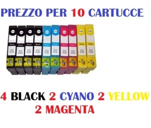 10 CARTUCCE PER EPSON STYLUS SX210 SX100 S21 S20 D120 CARTUCCIA COMPATIBILE - Foto 1 di 2
