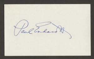 Paul Endacott d1997 signed autograph auto 3x5 card Basketball Hall of Fame S1034 - Picture 1 of 1