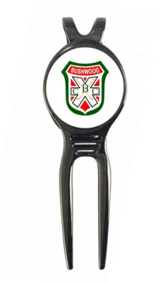 Caddyshack Bushwood Country Club Golf Ball Marker + Black Gunmetal Divot Tool