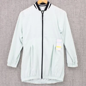 Zella Performance Jacket Womens Large L Light Gray Full Zip Gym Training NWT - Picture 1 of 9