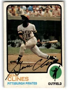 1972 Topps Gene Clines Autogramm Pittsburgh Pirates #1 - Bild 1 von 2