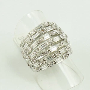 Anello da cocktail linea pizzo con zirconi RZ2001 - Foto 1 di 3