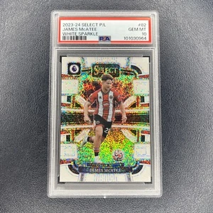 James McAtee White Sparkle 2023-24 Panini Select Premier #82 Terrace Prizm SSP - Picture 1 of 2