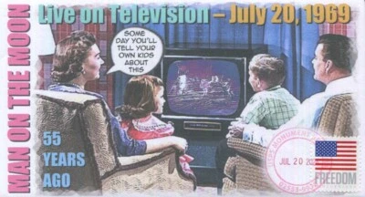 Coverscape Computer Designed “First Men On The Moon”  On TV Event Cover - Image 1 of 2