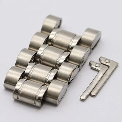 Genuino Guess 4 marcos plata 12 mm reloj hombre/mujer correa de eslabón Foto 1 de 3