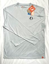 The American Outdoorsman Men's Long Sleeve Pullover Shirt Medium Gray UPF30