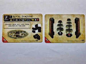 Wizkids Pirates CSG Royal Fortune #023 COMMON Unpunched Ship - Picture 1 of 2