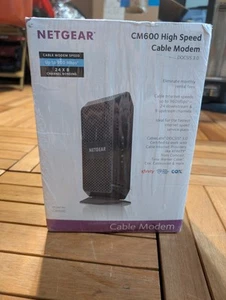 Netgear CM600 High Speed Cable Modem 100NAS Docsis 3.0 Nowy zapieczętowany - Zdjęcie 1 z 2