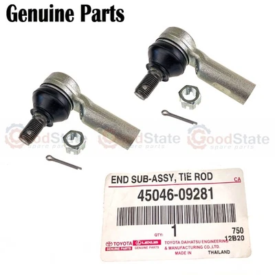 Genuine Toyota Hilux KUN26 KUN25 GGN25 Steering Rack Outer Track Tie Rod End x2 - image 1 of 4