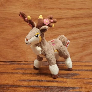 My Pokemon Collection Sawsbuck Spring Banpresto Keychain Mascot Plush Doll Japan - Picture 1 of 10