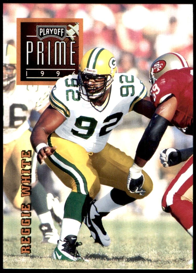 Reggie White 1996 Playoff Prime #075 Packers NFL READ FREE SHIPPING AutographDen - Image 1 of 2