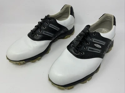 Etonic Men’s Black White Stabilizer Size 12 Waterproof Soft Spike Golf Shoes - Image 1 of 4