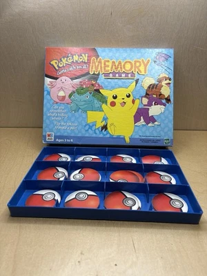 Vintage 1999 Pokemon Memory Board Game Milton Bradley  W/ All 48 Tokens! - Image 1 of 4