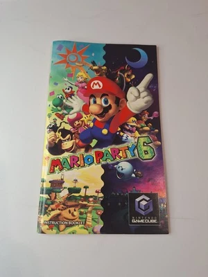 MANUAL ONLY - Mario Party 6 (Nintendo GameCube, 2004) Manual Only Authentic  - Image 1 of 4