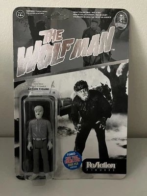 Super 7 Reaction Horror WOLFMAN Black and White Ltd. Figure NYCC 2015 Unpunched! - Image 1 of 2