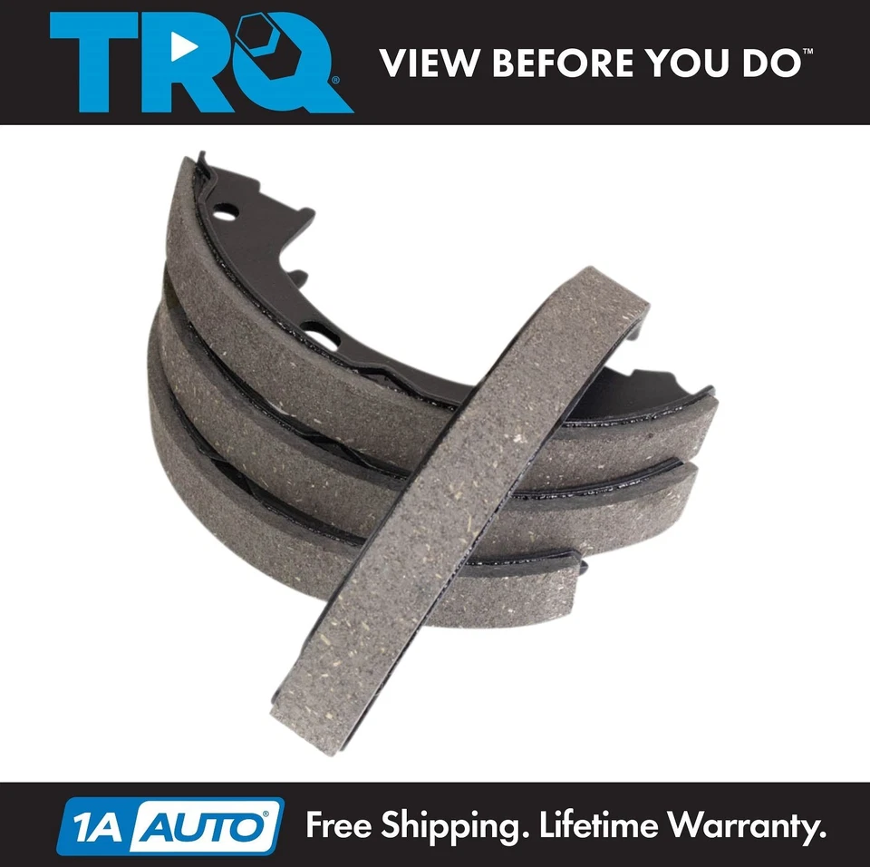 TRQ Parking Brake Shoe Set Fits 89-10 Chrysler Dodge 93-95 Eagle 91-01 Plymouth - Image 1 of 4