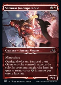 MTG Magic NEO Kamigawa Neon Dynasty - 1x ITA NM 322 C Samurai Incomparabile - Picture 1 of 1