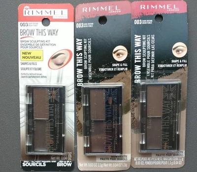 Kit de escultura de cejas de esta manera de 3 rimmel 003 marrón oscuro nuevo Foto 1 de 2