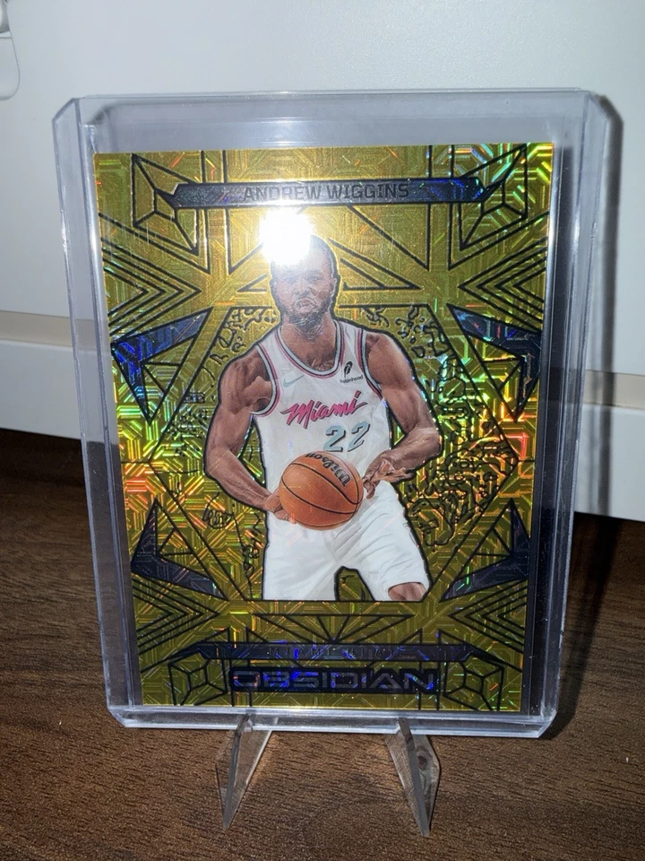 2024-25 Obsidian-Andrew Wiggins - Electric Etch Molten Mojo Flood #/10 - Heat - Изображение 1 из 2