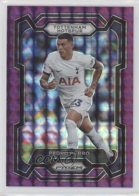 2023-24 Panini Prizm Premier League Purple Mosaic Prizm /140 Pedro Porro #132 - Image 1 of 2
