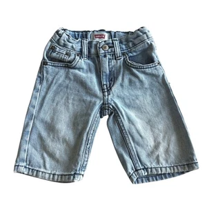 Levi's Denim Jean Shorts 2T Elastic Waist Adjustable Waistband Toddler Boy - Picture 1 of 8