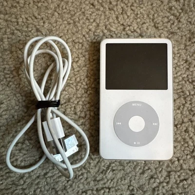 Apple iPod Classic 5ta Generación (30 GB) Blanco - Funciona muy bien Foto 1 de 3