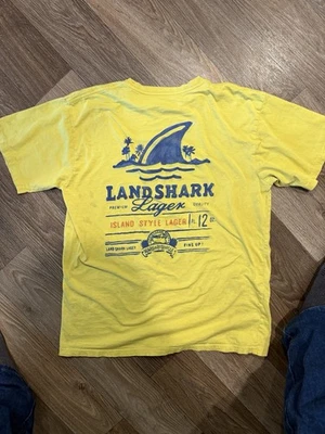 Camiseta Landshark Lager Manga Corta Amarilla Talla Grande Foto 1 de 4