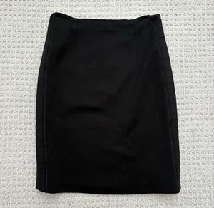 Piazza Sempione gerader schwarzer Jersey Strick Rock Reißverschluss hinten Italien Gr. 42 US 6 - Bild 1 von 6