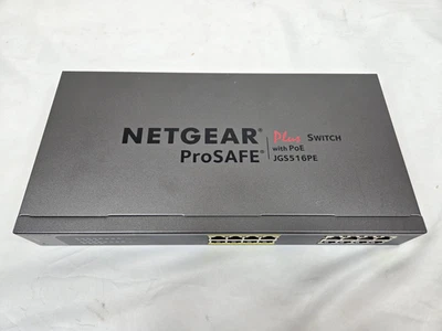 Netgear Prosafe Plus Gigabit Switch JGS615PE POE 16 Ports - Image 1 of 4