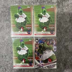 2017-2019 Topps Opening Day Phillie Phanatic Mascot Lot x4 - SP PHILLIES - Picture 1 of 2