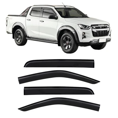 für Isuzu D-MAX 2020-2025 Kleben Windabweiser Regenabweiser Aerodynamik  - Bild 1 von 4