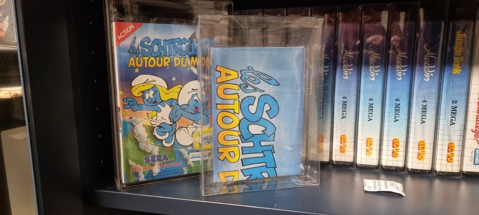 LES SCHTROUMPFS AUTOUR DU MONDE - (SMURFS 2) SEGA MASTER SYSTEM **POSTER ONLY** - Image 1 of 4