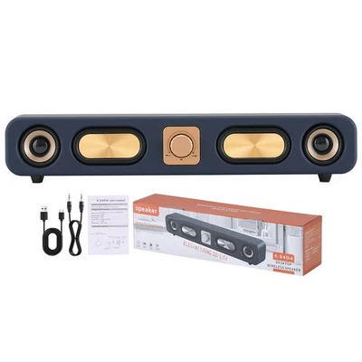 Altavoz Audio Tira Bluetooth Retro 4D Surround 2" 10W Grano Madera Bajos Pesados Foto 1 de 4