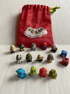 Squinkies Zinkies Teenymates Dinosaur Dino Alien Army Ninja 15 Figures W/pouch - Picture 1 of 8