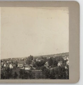 Vista noreste desde la primera iglesia luterana torre Wittenberg WI Stereoview 1923 - Imagen 1 de 4