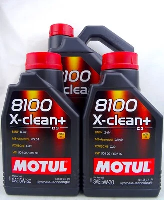 Motul 5W30 5W-30 8100 X-clean+ Öl Motorenöl Diesel Benzin C3 109220 109222 7L