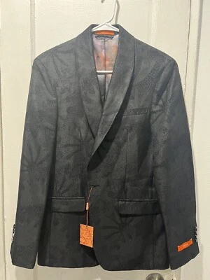 TALLIA Мужская Slim Fit пейсли цветочный блейзер ужин куртка размер 38R спортивное пальто - Изображение 1 из 4