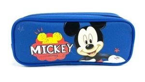 Disney Mickey Mouse Blue Color Pencil Case Pencil Pouch - Picture 1 of 3
