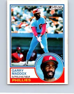 VINTAGE BASEBALL CARD O-PEE-CHEE 1983 PHILADELPHIA PHILLIES GARRY MADDOX NO55 - Picture 1 of 2