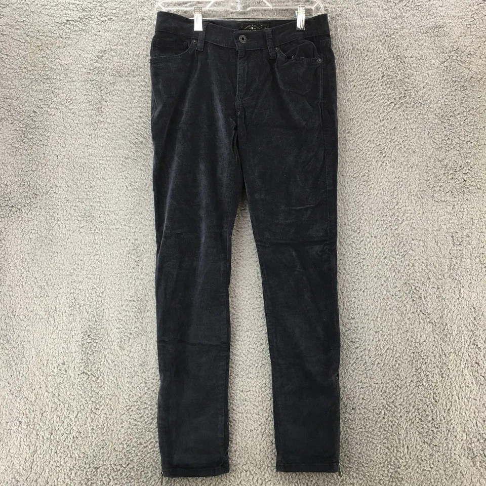 Pantalones de pana Lucky Brand para mujer talla 28x27 azul marino cintura baja Foto 1 de 4