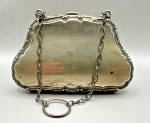 Antica borsa donna EPNS placcata argento "F.D.L" - Foto 1 di 9