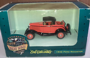 1932 Orange Ford Roadster 1/43 Scale Diecast Ertl Collectibles Package Damaged