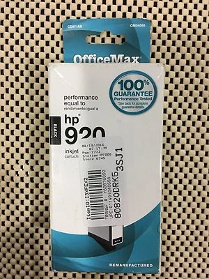 OfficeMax para HP 920 CD971AN OFFICEJET TINTA NEGRA nuevo Foto 1 de 2